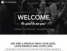 Tablet Screenshot of lifechangers.org.za